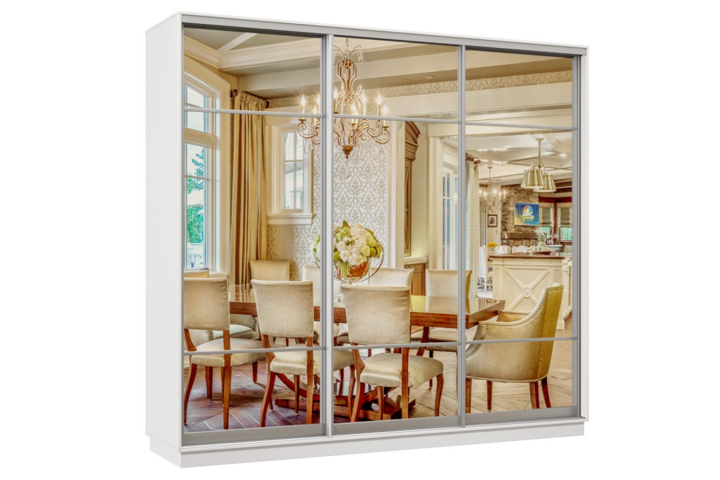 Шкафы-купе 3-х дверные, Шкаф-купе Премьер Лайт 62 (11;11;11) трехдверный