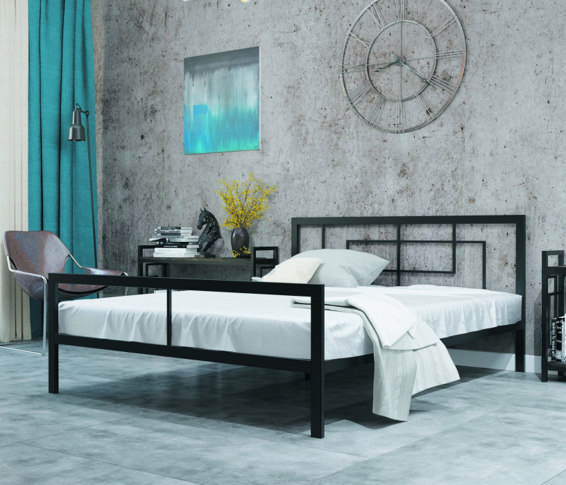 Кровати 160 см, Кровать в стиле лофт Кантерано 1.6