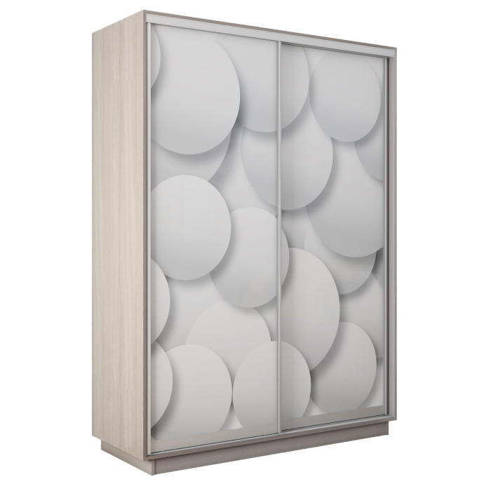 Шкафы-купе 2-х дверные, Шкаф-купе Экспресс 2-х дверный Фотопечать Шары Стекла 120х60х220