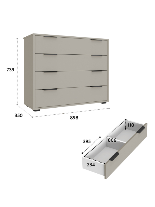 Комоды, Комод Оптима ОП-04