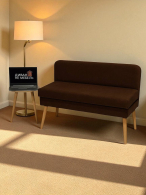 Кушетка диван, Диван кушетка с ящиком Эда, велюр