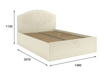 Кровать Ассоль плюс АС-60 (2000х1400)
