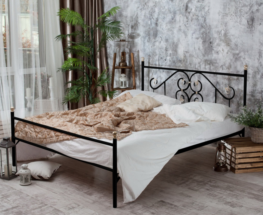 Кованые кровати, Кованая кровать Камелия 1.4 с одной спинкой