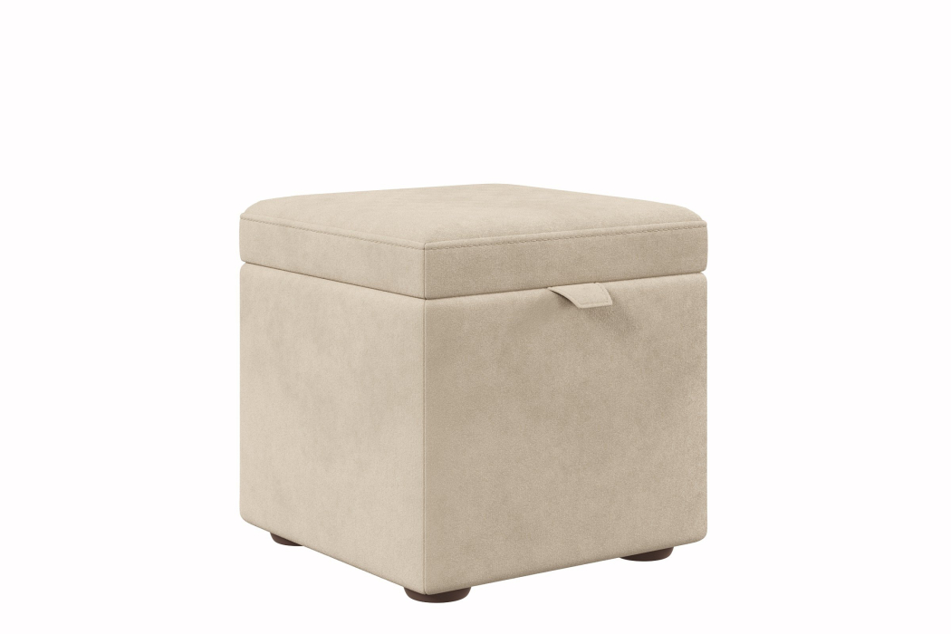 Пуф в прихожую, Пуф 01 мягкий 45*45*45 с подъемным механизмом велюр