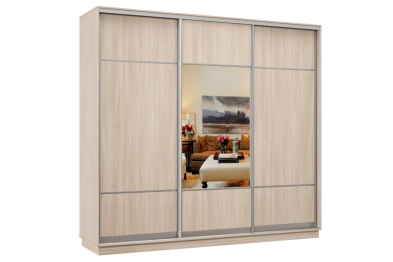 Шкаф-купе Премьер Лайт 64 (08;05;08) трехдверный