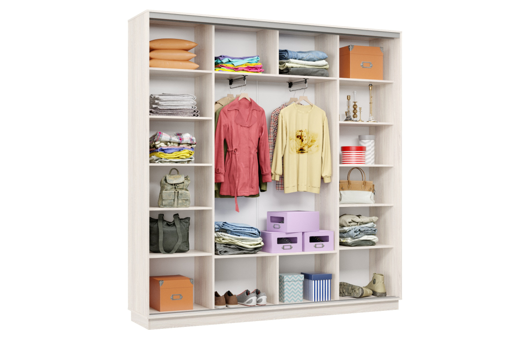 Шкафы-купе 3-х дверные, Шкаф-купе Премьер Лайт 35 (08;05;08) трехдверный