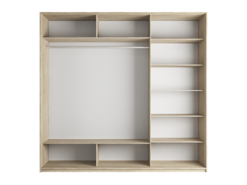 Шкаф-купе Прайм 3-х дверный Стекла фисташка/Доводчики 210х57х230