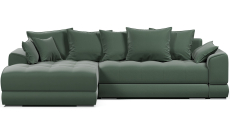 Диваны угловые в гостиную, Диван-кровать угловой еврокнижка Модерн Nordkisa,велюр