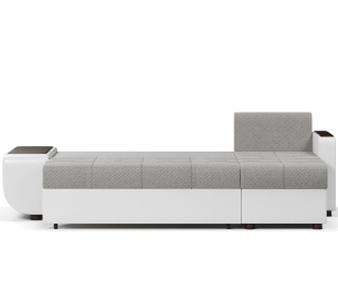 Диван-кровать угловой Атланта со столиком еврокнижка,велюр+экокожа