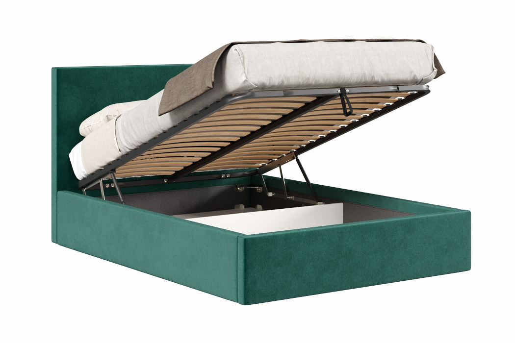 Мягкая кровать, Кровать Парма 1200 с подъёмным механизмом, велюр