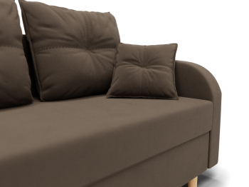 Прямой диван Генри,НПБ,еврокнижка,велюр