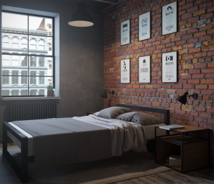 Кровать в стиле лофт Ричмонд 0.9