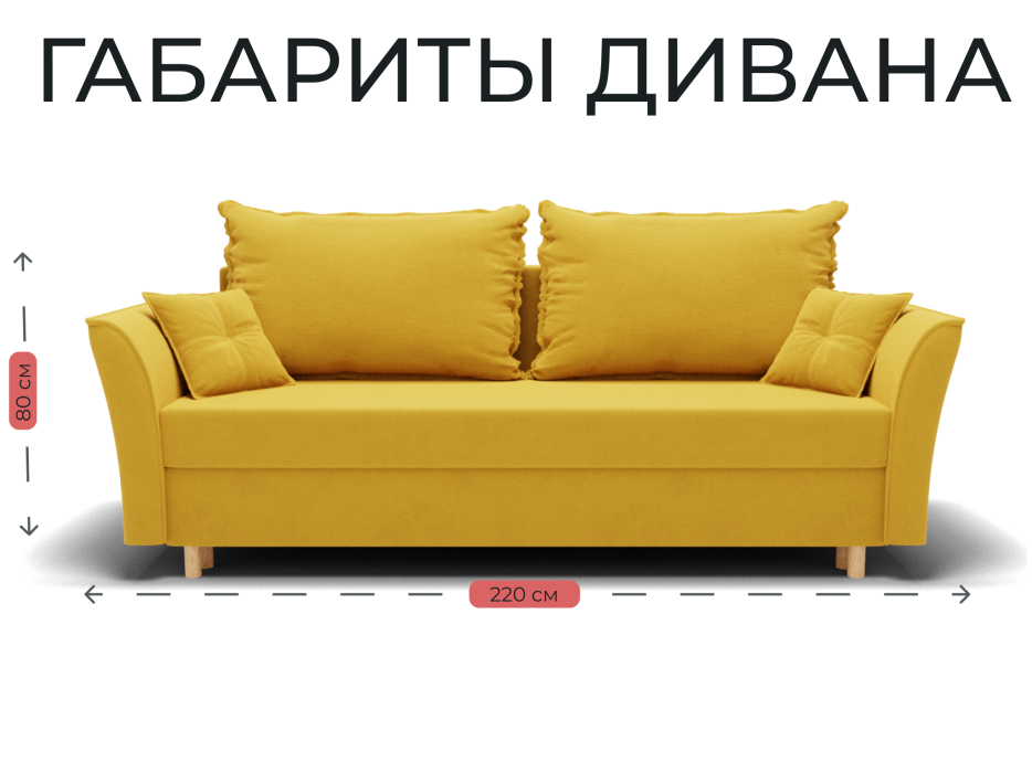 Диваны еврокнижки, Прямой диван Наоми,НПБ,еврокнижка,велюр
