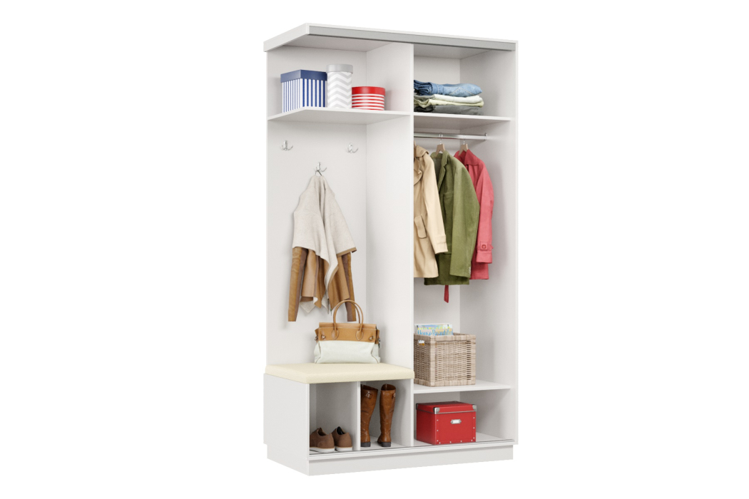 Прихожие, Прихожая Премьер 04 Лайт Мини 11 Левая Мягкая