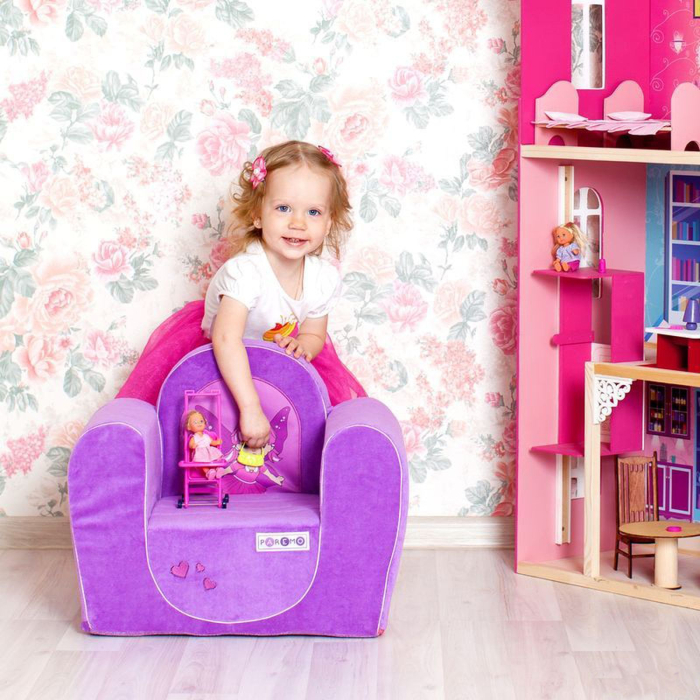 Кресло детское, Игровое бескаркасное кресло Фея