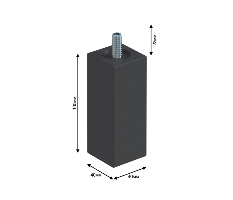 Тренд, Ножка H=100 мм для МС Тренд Диамант серый