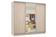 Шкафы-купе 3-х дверные, Шкаф-купе Премьер Лайт 58 (02;01;02) трехдверный