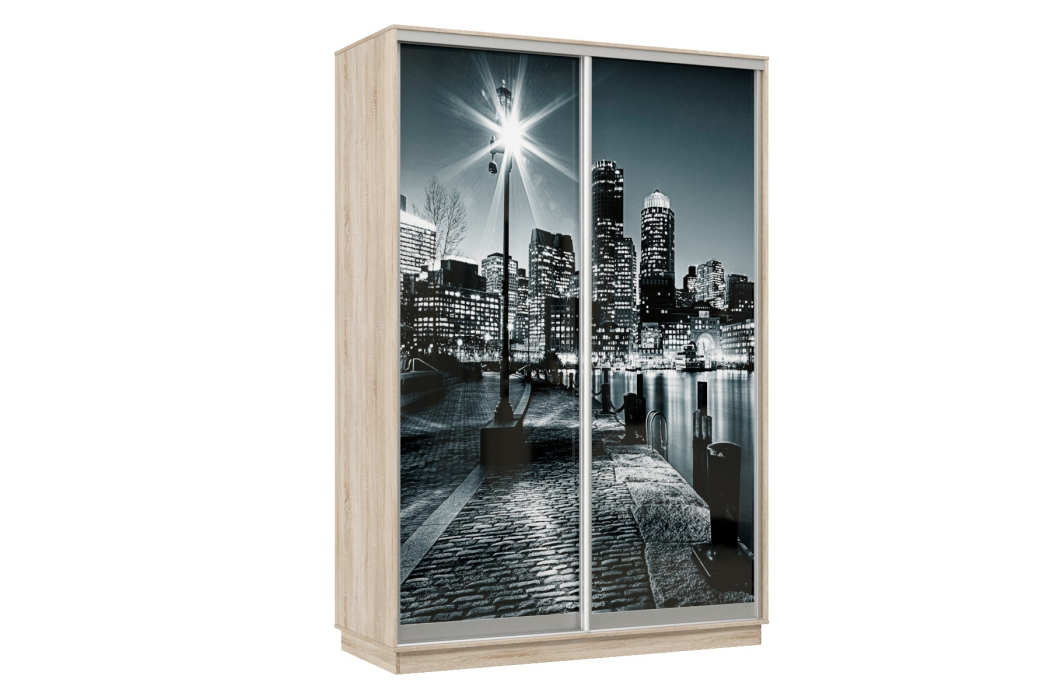 Шкафы-купе, Шкаф-купе Премьер Лайт 11 Ф-1356 двухдверный