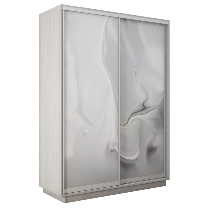 Шкафы-купе 2-х дверные, Шкаф-купе Экспресс 2-х дверный Фотопечать Шелк Стекла 120х60х220