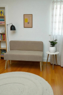 Кушетка диван, Диван кушетка Эли, велюр