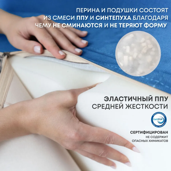 Дизайнерские диваны для гостиной, Бескаркасный диван-кровать Клиффорд 1950*930 мм велюр