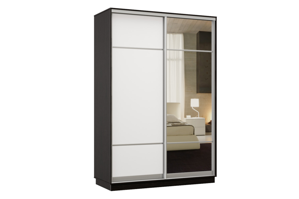 Шкафы-купе, Шкаф-купе Премьер Лайт 01 Мини (08;11) двухдверный