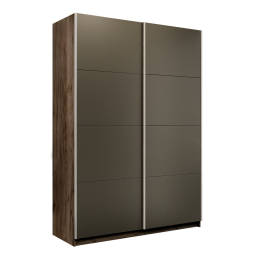 Шкаф-купе Прайм 2-х дверный Стекла хаки/Доводчики 160х57х230