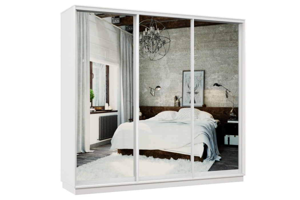 Шкафы-купе, Шкаф-купе Премьер 58 белый