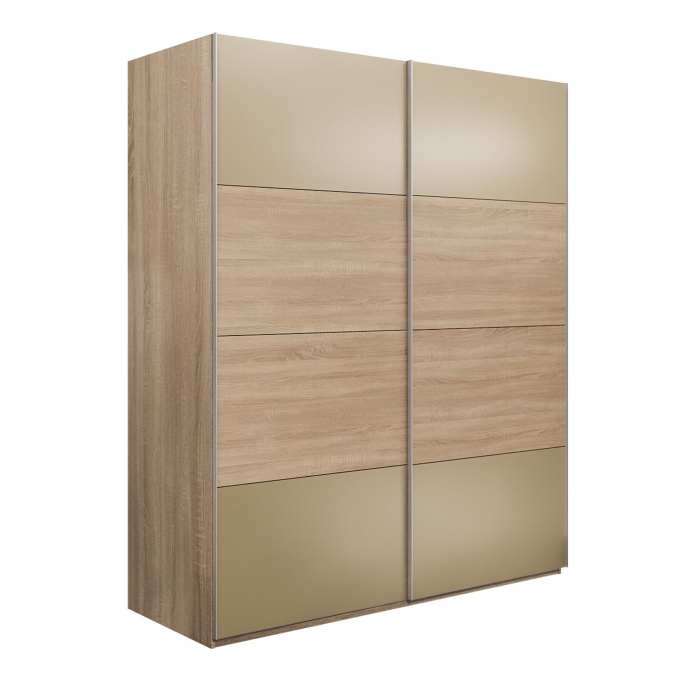 Шкафы-купе 2-х дверные, Шкаф-купе Эста 2-х дверный ДСП/Стекла фисташка/Доводчик 160х66х240