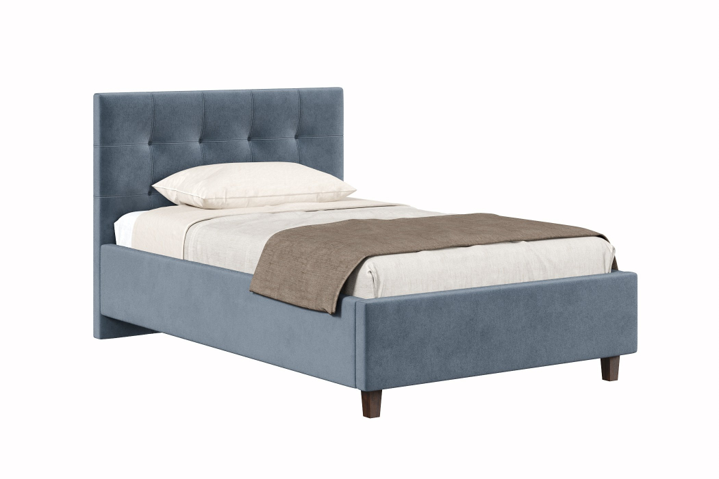 Мягкая кровать, Кровать Турин 1200, велюр