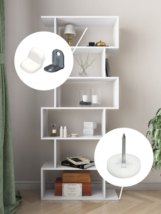 Открытые, Стеллаж Ник змейка 73х25х173,2