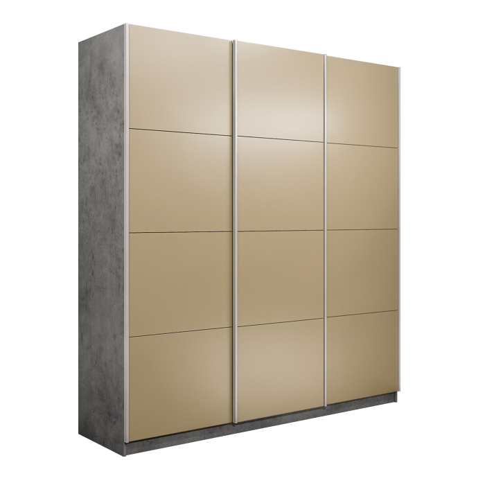 Шкафы-купе 3-х дверные, Шкаф-купе Прайм 3-х дверный Стекла фисташка/Доводчики 180х57х230