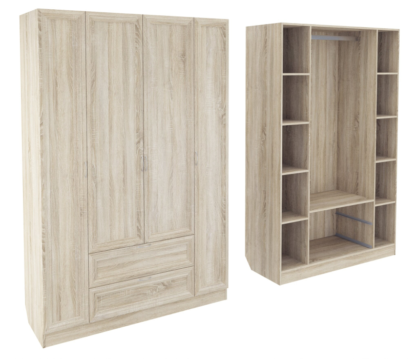 Шкафы распашные, Шкаф ШК-4/2