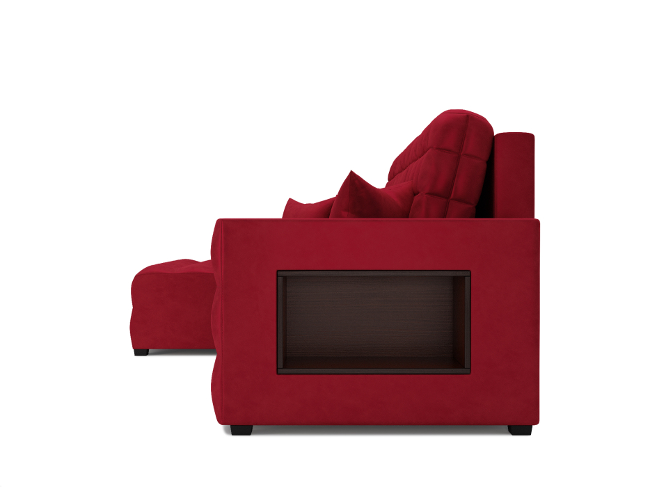 Диваны угловые в гостиную, Угловой диван Магерит левый угол, вельвет (бархат)