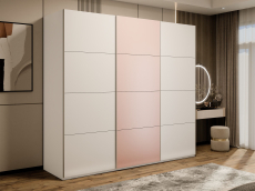 Шкафы-купе 3-х дверные, Шкаф-купе Эста 3-х дверный ДСП/Стекла пудра/Доводчик 300х66х240