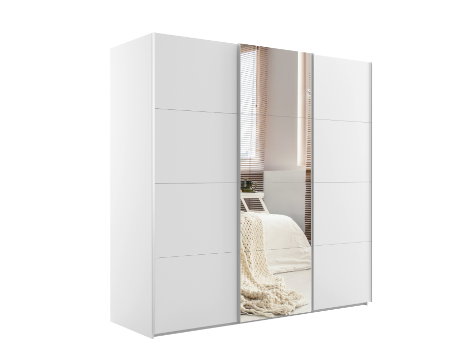 Шкафы-купе 3-х дверные, Шкаф-купе Эста ДСП+Зеркало+ДСП 300х66х240