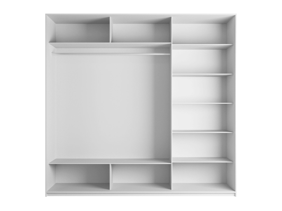 Шкафы-купе 3-х дверные, Шкаф-купе Прайм 3-х дверный Стекла черные/ДСП/Доводчики 180х57х230