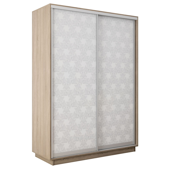 Шкафы-купе 2-х дверные, Шкаф-купе Экспресс 2-х дверный Фотопечать Калейдоскоп Стекла 140х60х240