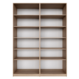 Распашной шкаф Локер 800+800 (Гармошка с системой Push to Move/Левый) с полками