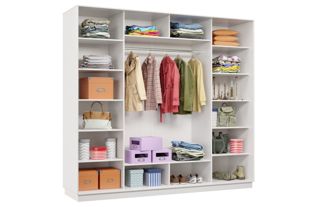 Шкафы-купе, Шкаф-купе Премьер 60 белый