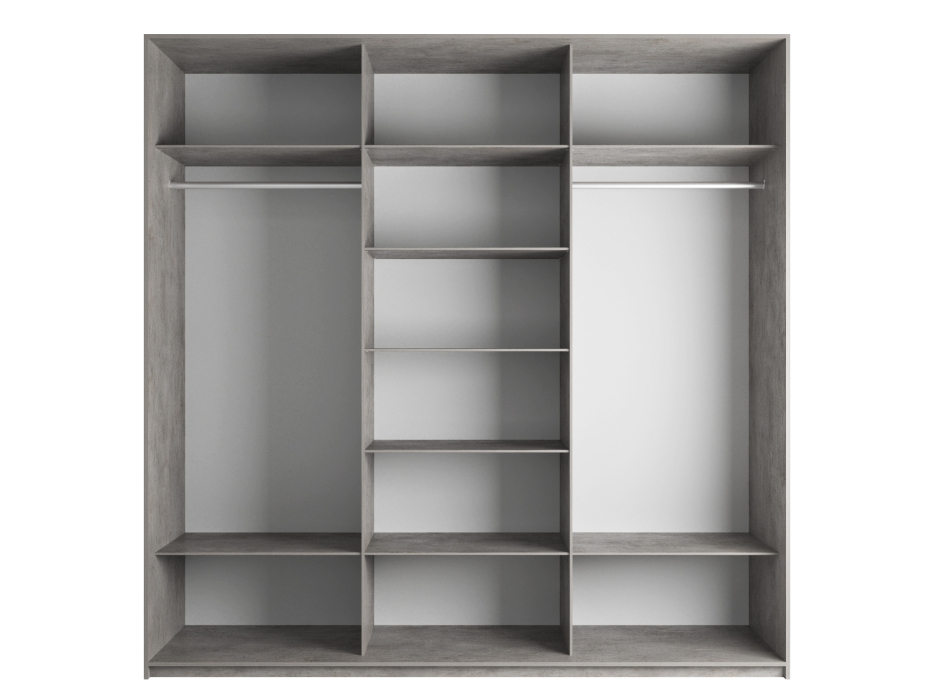 Шкафы-купе 3-х дверные, Шкаф Эста трио ЛДСП 2400 x 2400 x 660