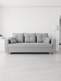 Прямой диван Гармония,еврокнижка,велюр