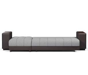 Диван угловой Дубай еврокнижка рогожка+экокожа