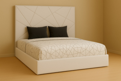 Кровать Абстракция в базовых тканях, без основания и без подъемного механизма, 160х200