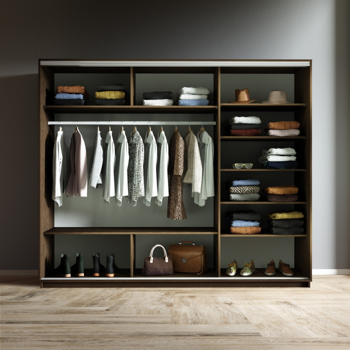 Шкафы-купе 3-х дверные, Шкаф-купе Экспресс 3-х дверный Фотопечать Квадрат Стекла 210х60х220