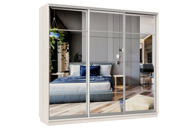 Шкаф-купе Премьер Лайт 57 (11;11;11) трехдверный