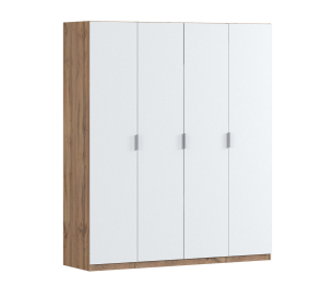 Шкаф четырехдверный Макс 2000 мм, вариант №1 (ЛДСП, корпус дуб вотан)