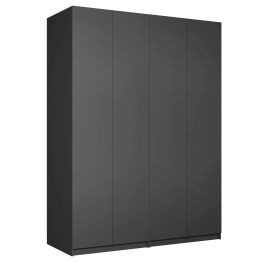 Шкаф складной Е1 Локер ("Гармошка" с системой Push to Move/Левый)162х52.5х220 см,с двумя комплектами полок и двумя модулями