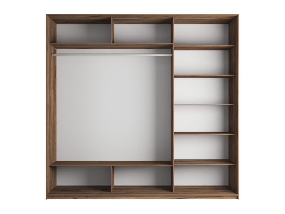 Шкафы-купе 3-х дверные, Шкаф Прайм трио Зеркало 2300 x 2100 x 570