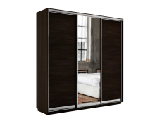 Шкафы-купе 3-х дверные, Шкаф-купе Экспресс Медиум (1 зеркало) трио 2400 x 1800 x 450